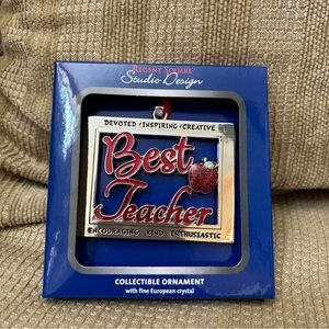 Regent Square Best Teacher Collectible Ornament Fine European Crystal
